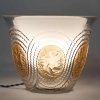 Réflecteur « Driades » Verre Blanc Patiné Sépia de René LALIQUE | Biron Réflecteur "Driades" Verre Blanc Patiné Sépia de René LALIQUE