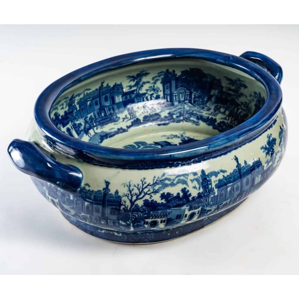 Grande jardinière en porcelaine anglaise | Biron Grande jardinière en porcelaine anglaise