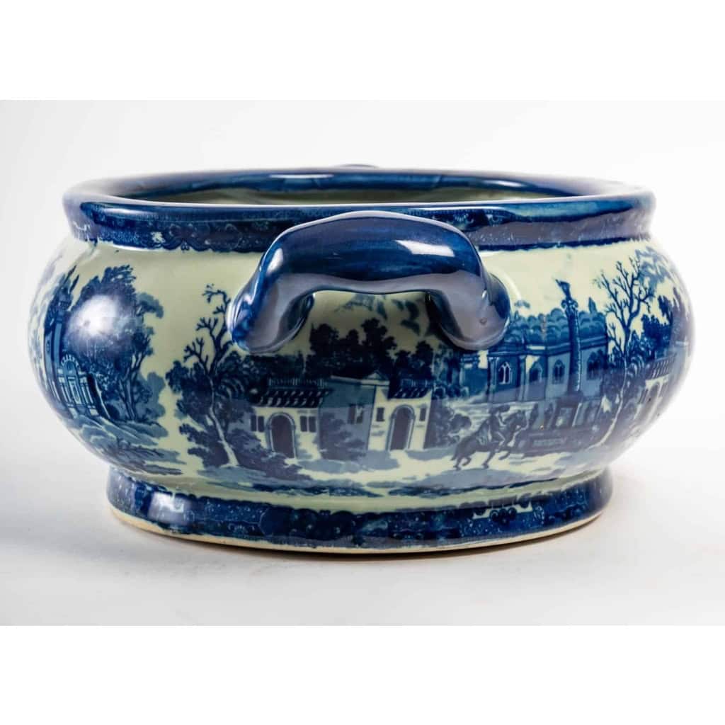 Grande jardinière en porcelaine anglaise | Biron Grande jardinière en porcelaine anglaise