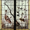 Vitrail vitraux aux échassiers | Biron Vitrail vitraux aux échassiers