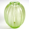 Vase "Biskra" Verre Vert Clair Patiné Gris de René LALIQUE