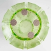 Vase "Biskra" Verre Vert Clair Patiné Gris de René LALIQUE