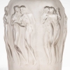 Vase « Douze Figurines avec Bouchon Figurine » Verre Blanc Patiné Gris de René LALIQUE | Biron Vase "Douze Figurines avec Bouchon Figurine" Verre Blanc Patiné Gris de René LALIQUE