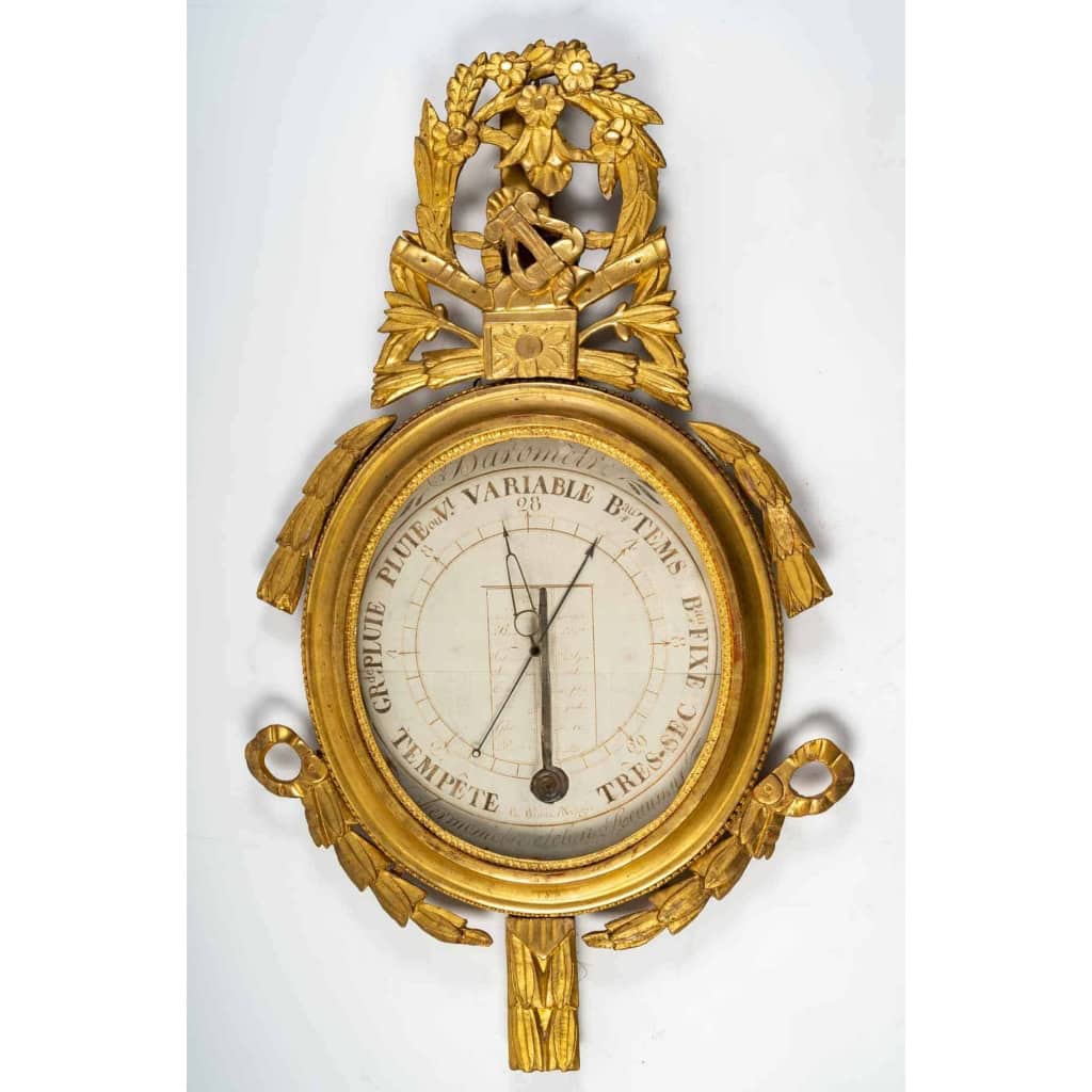 Baromètre – thermomètre d’époque Louis XVI (1774 – 1793). | Biron ||||||