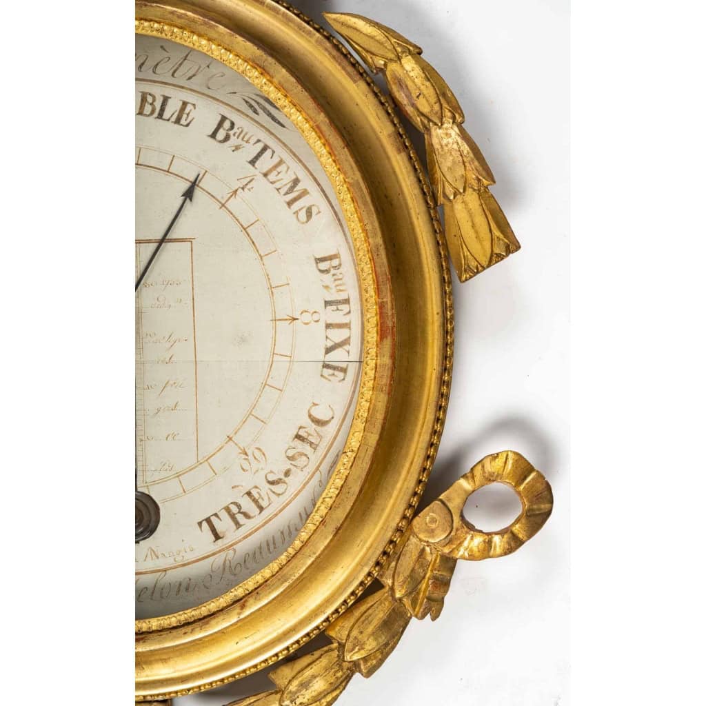 Baromètre – thermomètre d’époque Louis XVI (1774 – 1793). | Biron Baromètre - thermomètre d'époque Louis XVI (1774 - 1793).