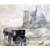 DANA André-Didier Souvenir de Paris Collages sur toile signée | Biron |||