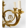 Lustre en bronze doré à 6 lumières, XIXème siècle | Biron Lustre en bronze doré à 6 lumières, XIXème siècle