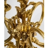 Lustre en bronze doré à 6 lumières, XIXème siècle | Biron Lustre en bronze doré à 6 lumières, XIXème siècle