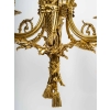 Lustre en bronze doré à 6 lumières, XIXème siècle | Biron Lustre en bronze doré à 6 lumières, XIXème siècle