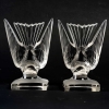 Paire de Serre-Livres « Hirondelles B » Verre Blanc de René LALIQUE | Biron Paire de Serre-Livres "Hirondelles B" Verre Blanc de René LALIQUE