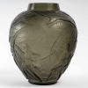 Vase « Archers » Verre Gris Topaze de René LALIQUE | Biron Vase "Archers" Verre Gris Topaze de René LALIQUE
