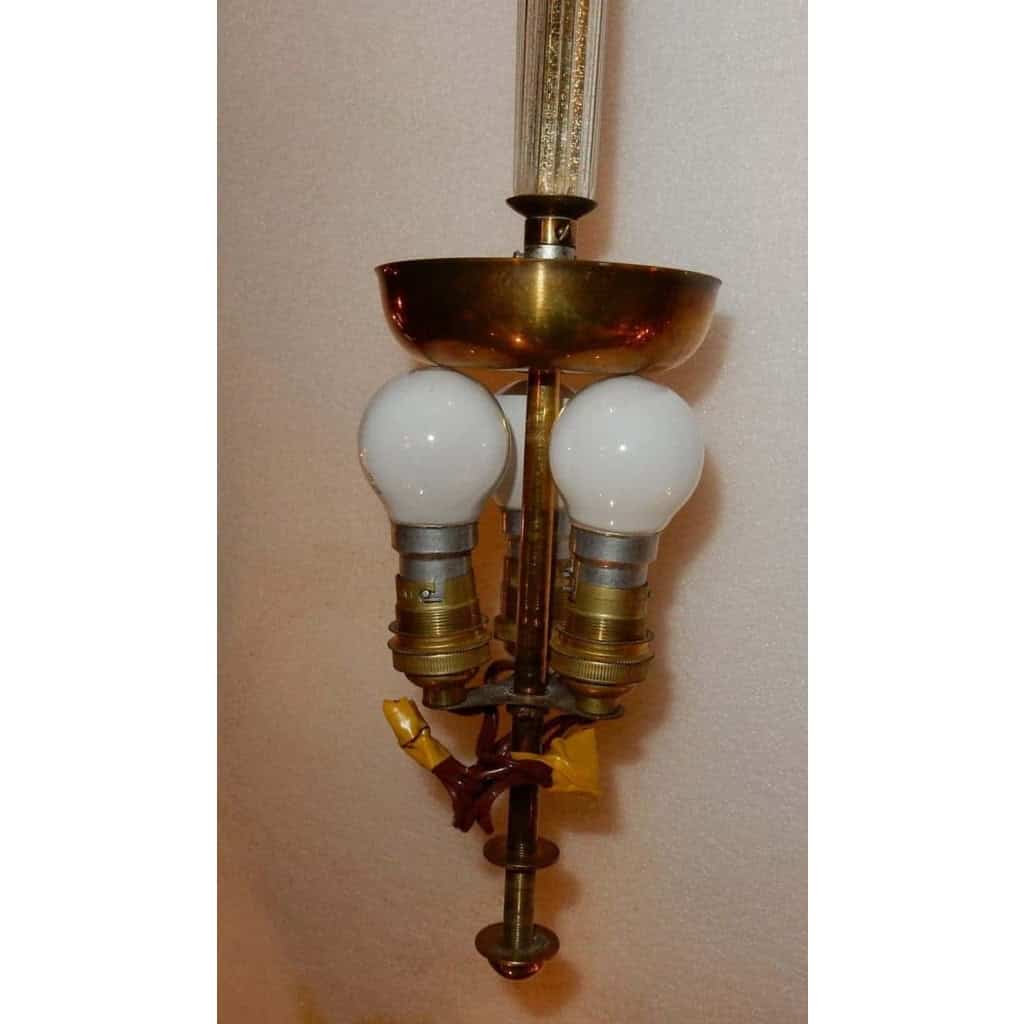 1950/70′ Lustre Cristal Murano Inclusions d’Or Forme Ananas par Barovier & Toso | Biron 1950/70′ Lustre Cristal Murano Inclusions d’Or Forme Ananas par Barovier & Toso