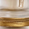 Lampe « Pan » Cristal Blanc Patiné Sépia de Marc LALIQUE | Biron Lampe "Pan" Cristal Blanc Patiné Sépia de Marc LALIQUE