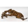 Bronze, patine marron clair, Lionne et son petit | Biron |||||||||