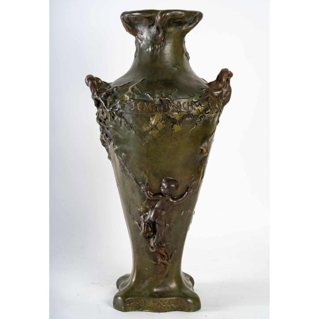 Vase en bronze à double patine, 1900 | Biron Vase en bronze à double patine, 1900