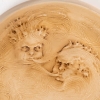 Cendrier « Deux Zéphyrs » Verre Blanc Patiné Sépia de René LALIQUE | Biron Cendrier « Deux Zéphyrs » Verre Blanc Patiné Sépia de René LALIQUE