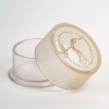 Boîte « Une Figurine et Bouquet » Verre Blanc Patiné Sépia de René LALIQUE | Biron ||||||