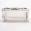 Boîte « Les Cinq Fleurs » Verre Blanc Patiné Gris de René LALIQUE pour Forvil | Biron Boîte "Les Cinq Fleurs" Verre Blanc Patiné Gris de René LALIQUE pour Forvil