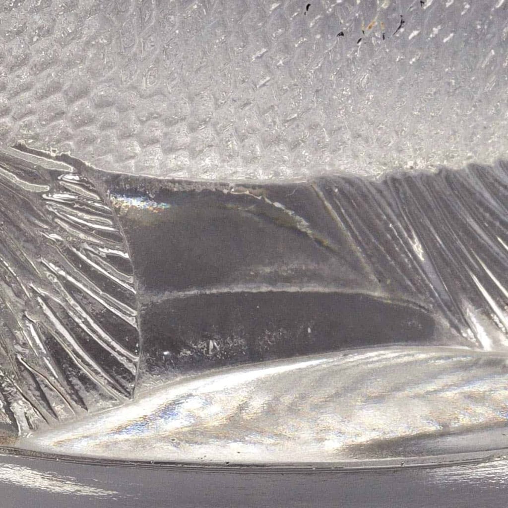 Mascotte « Perche » Verre Blanc de René LALIQUE | Biron Mascotte "Perche" Verre Blanc de René LALIQUE