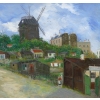 Elisée MACLET Tableau Français 20ème siècle Paris Montmartre Moulin de La Galette Le maquis Huile Signée | Biron Elisée MACLET Tableau Français 20ème siècle Paris Montmartre Moulin de La Galette Le maquis Huile Signée
