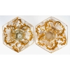 Paire de vases en cristal émaillés, XIXème siècle | Biron Paire de vases en cristal émaillés, XIXème siècle
