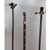 1970′ Paire De Lampadaires En Bronze Doré Maison Baguès Modèle Bambou H 156+ 1 en 149 cm | Biron 1970′ Paire De Lampadaires En Bronze Doré Maison Baguès Modèle Bambou H 156+ 1 en 149 cm