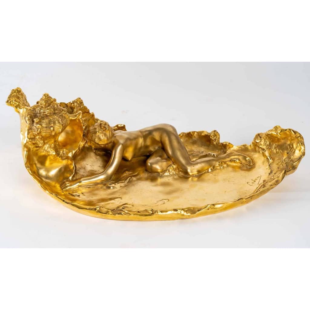 Encrier en bronze doré, 1900 | Biron |||||||||||