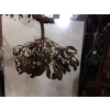 1900′ Lustre Boule de Gui en Bronze Art Nouveau a 4 Lampes Diametre 50 cm | Biron 1900' Lustre Boule de Gui en Bronze Art Nouveau a 4 Lampes Diametre 50 cm