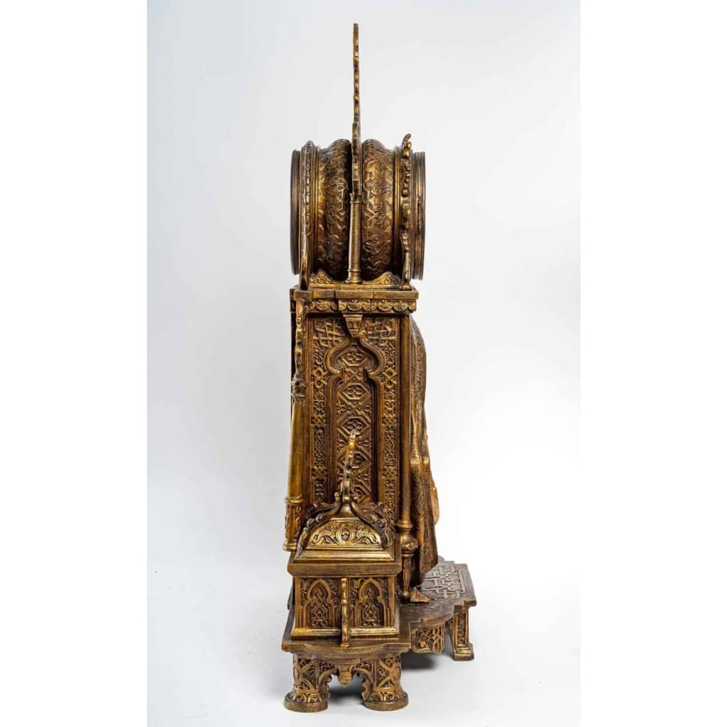 Belle garniture de cheminée orientaliste fin XIXème siècle | Biron Belle garniture de cheminée orientaliste fin XIXème siècle