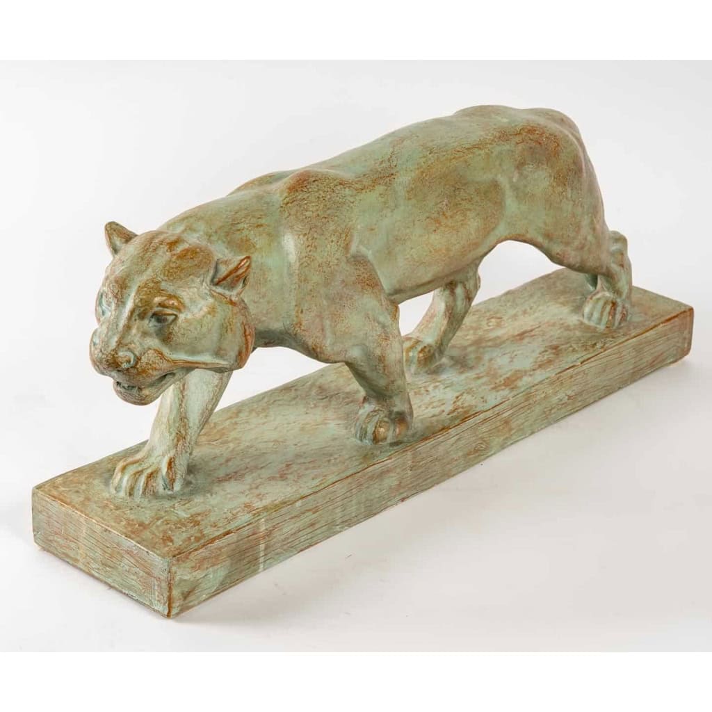 Lionne en terre cuite | Biron Lionne en terre cuite