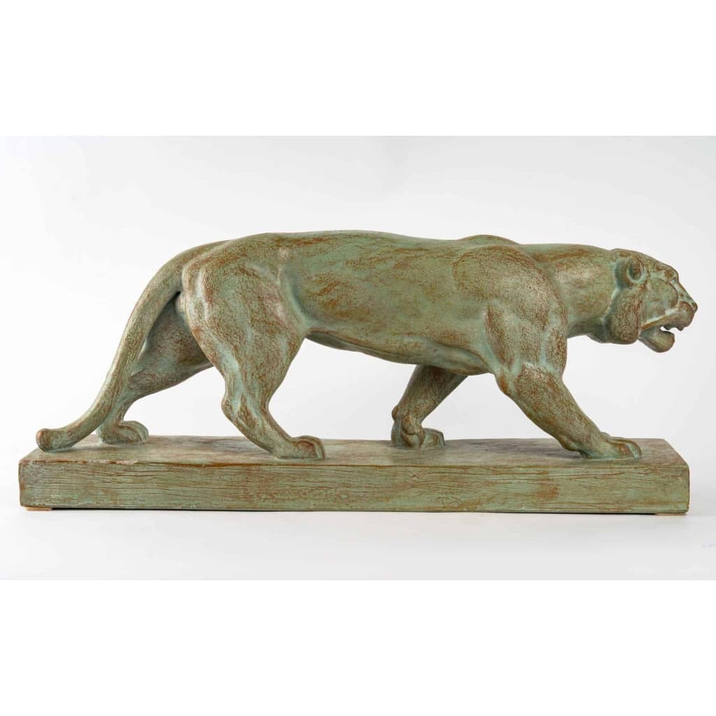 Lionne en terre cuite | Biron Lionne en terre cuite
