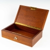 Coffret « Monnaie du Pape » Bois et Verre Blanc Patiné Sépia de René LALIQUE | Biron Coffret « Monnaie du Pape » Bois et Verre Blanc Patiné Sépia de René LALIQUE