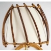 1960 Paire d’Appliques « lanterne » rotin Louis Sognot | Biron 1960 Paire d'Appliques "lanterne" rotin Louis Sognot