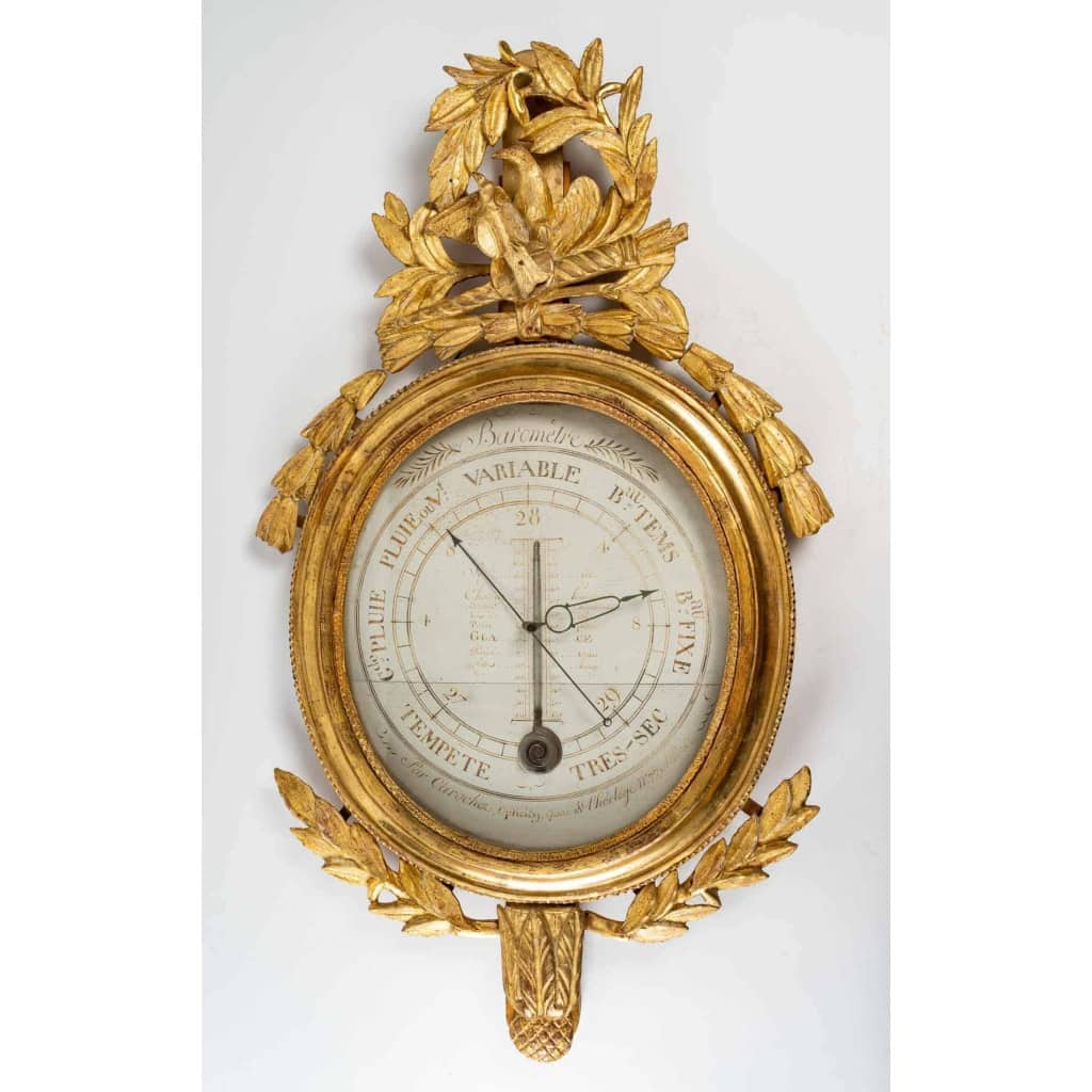 Baromètre – thermomètre d’époque Louis XVI (1774 – 1793). | Biron ||||||
