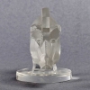 Mascotte « Sanglier » Verre Blanc de René LALIQUE | Biron Mascotte "Sanglier" Verre Blanc de René LALIQUE