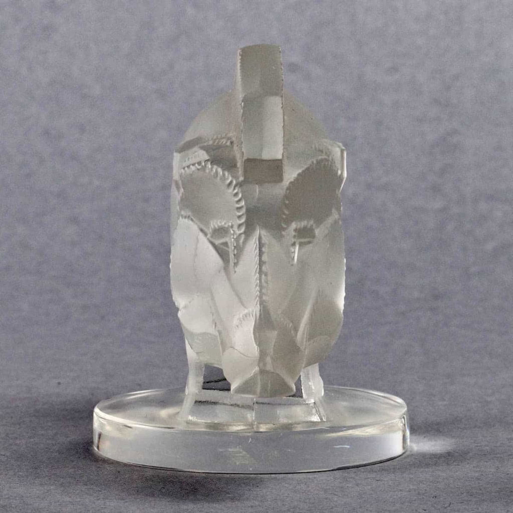 Mascotte « Sanglier » Verre Blanc de René LALIQUE | Biron Mascotte "Sanglier" Verre Blanc de René LALIQUE