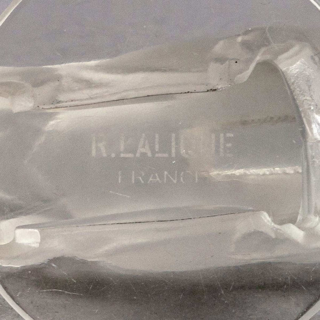 Mascotte « Sanglier » Verre Blanc de René LALIQUE | Biron Mascotte "Sanglier" Verre Blanc de René LALIQUE