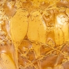 Vase « Perruches » Verre Butterscotch Patiné Sépia de René LALIQUE | Biron Vase "Perruches" Verre Butterscotch Patiné Sépia de René LALIQUE