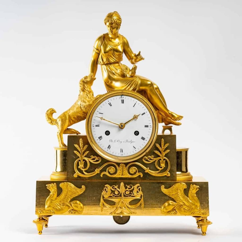 Pendule d’époque 1er Empire (1804 – 1815). | Biron ||