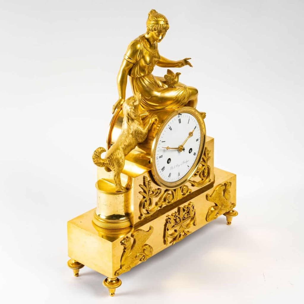 Pendule d’époque 1er Empire (1804 – 1815). | Biron Pendule d'époque 1er Empire (1804 - 1815).