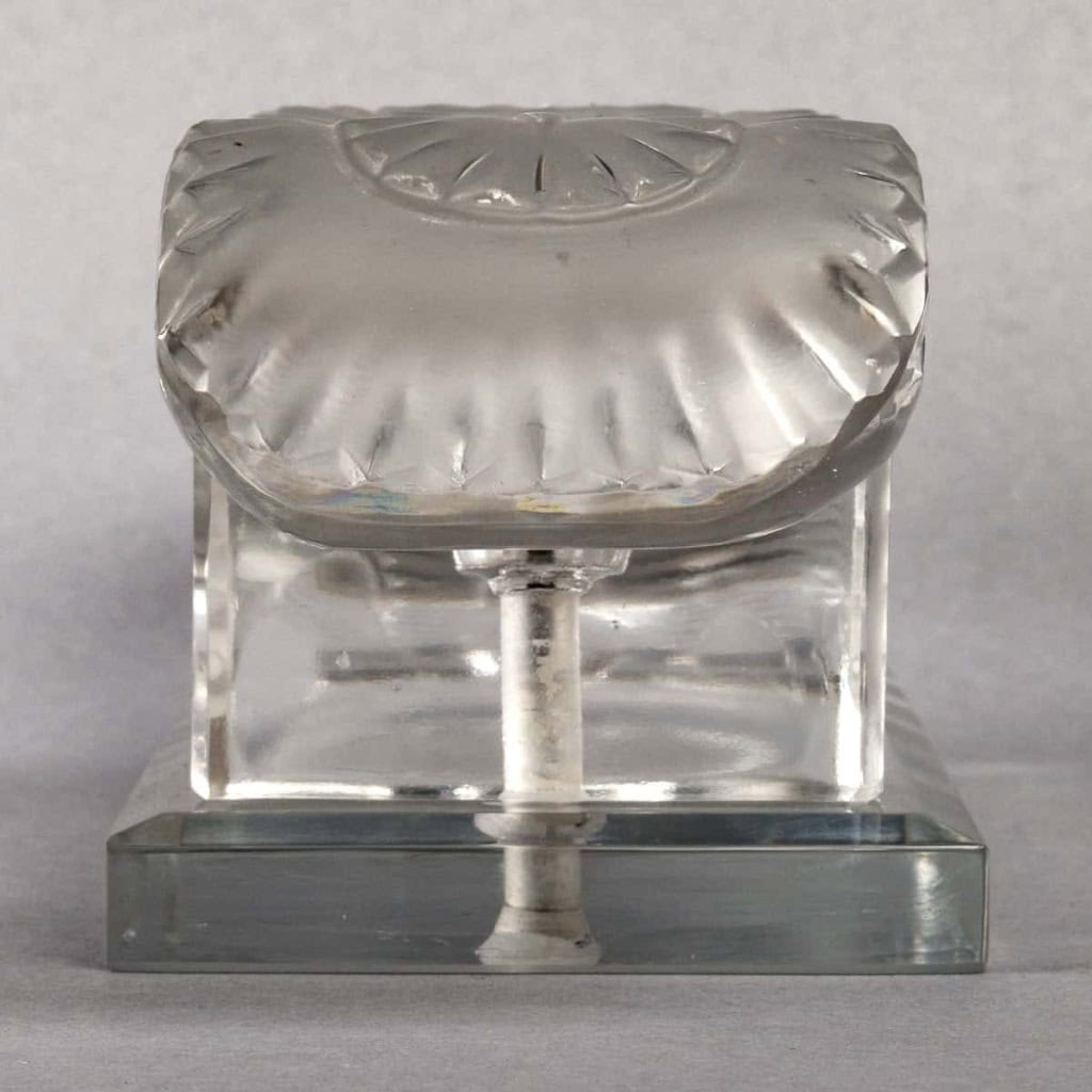 Bougeoir "Porquerolles" Verre Blanc de René LALIQUE
