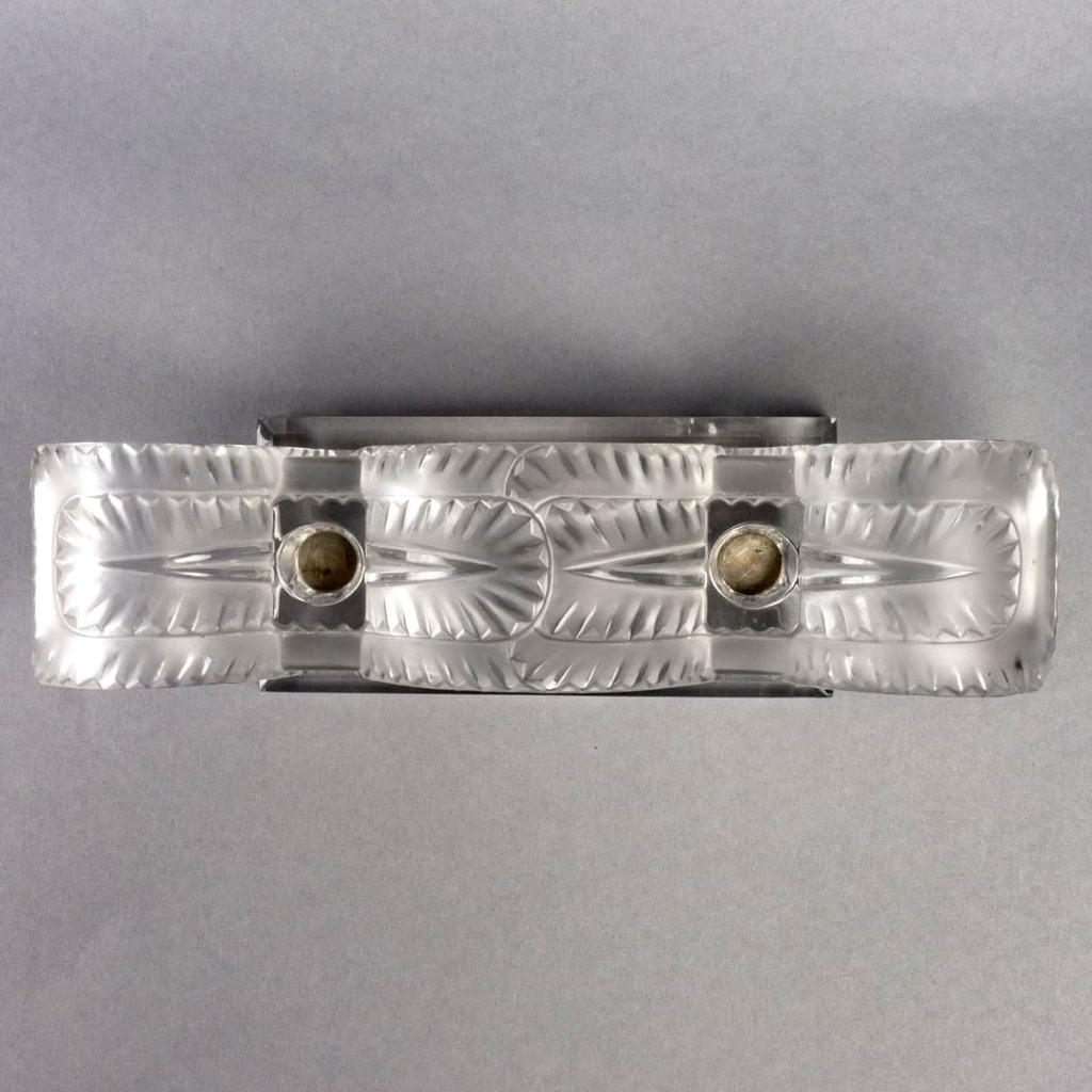 Bougeoir "Porquerolles" Verre Blanc de René LALIQUE