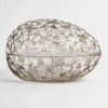 Boîte « Pervenches » Verre Blanc Patiné Gris de René LALIQUE | Biron Boîte "Pervenches" Verre Blanc Patiné Gris de René LALIQUE