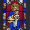 Vitrail à la Vierge à l’enfant | Biron Vitrail à la Vierge à l'enfant