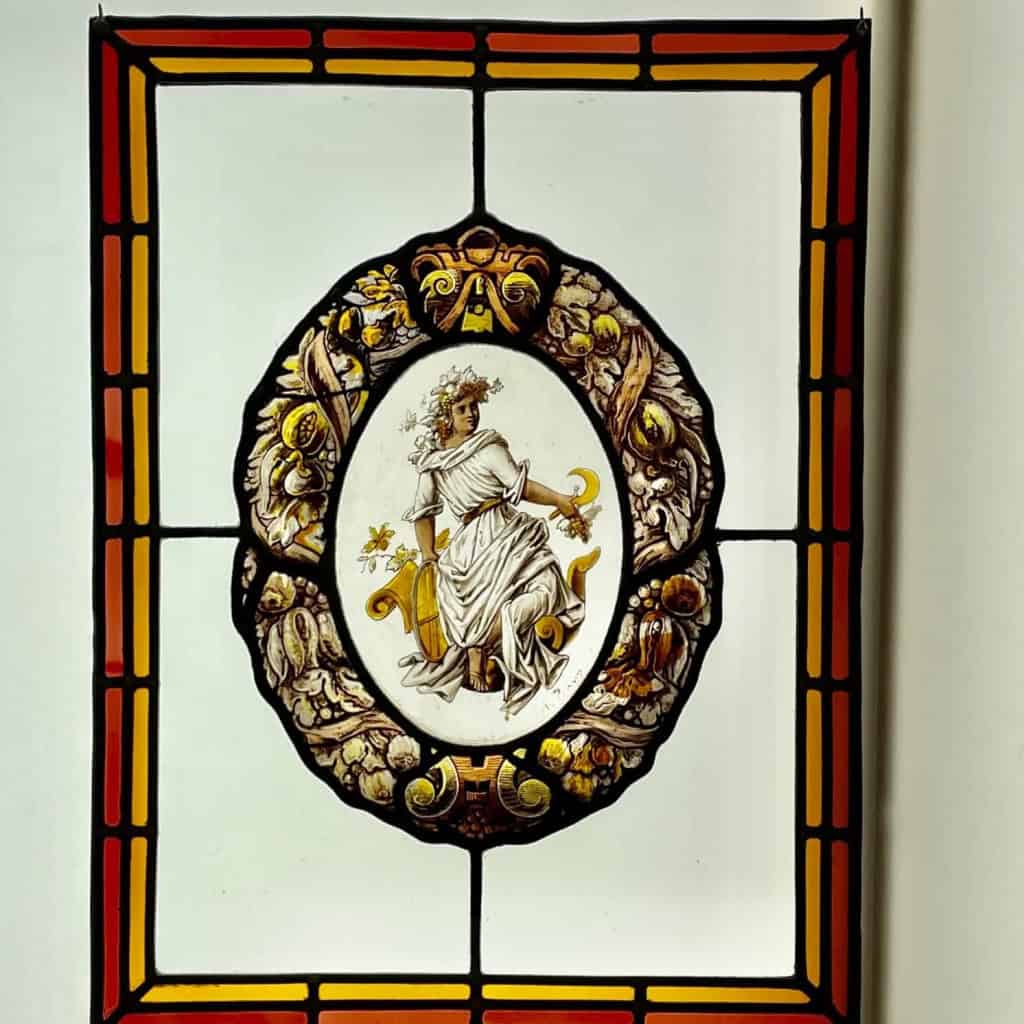 Vitrail vitraux Les 4 saisons par Joseph Ponsin | Biron Vitrail vitraux Les 4 saisons par Joseph Ponsin