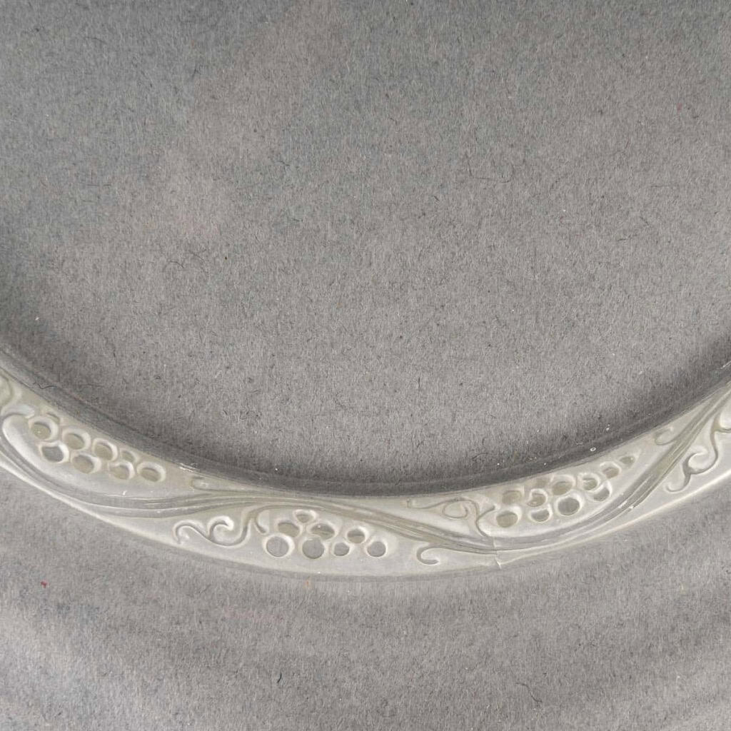 Suite de 10 assiettes "Phalsbourg" Verre Blanc de René LALIQUE