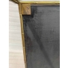 1950′ Paire de Tables Maison Baguès Décor Bambou en Bronze Doré Avec Plateaux Bois Décor Marbre 64 X 39 X H 58 cm