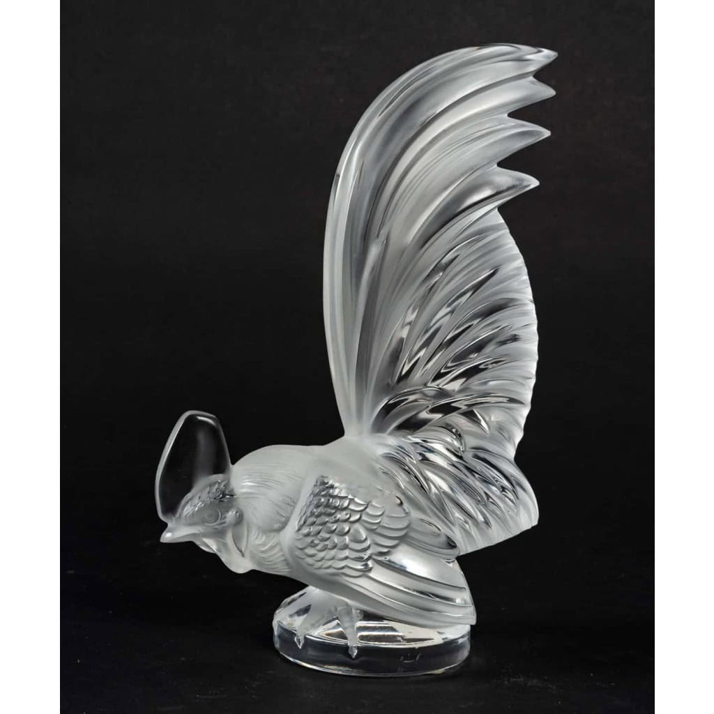 Lalique France Sculpture En Cristal « Coq Nain » | Biron Lalique France Sculpture En Cristal "Coq Nain"