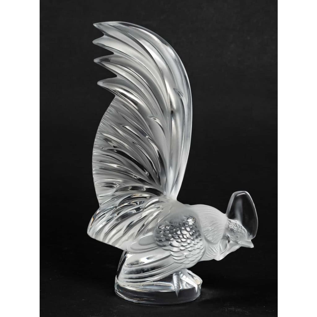 Lalique France Sculpture En Cristal « Coq Nain » | Biron Lalique France Sculpture En Cristal "Coq Nain"