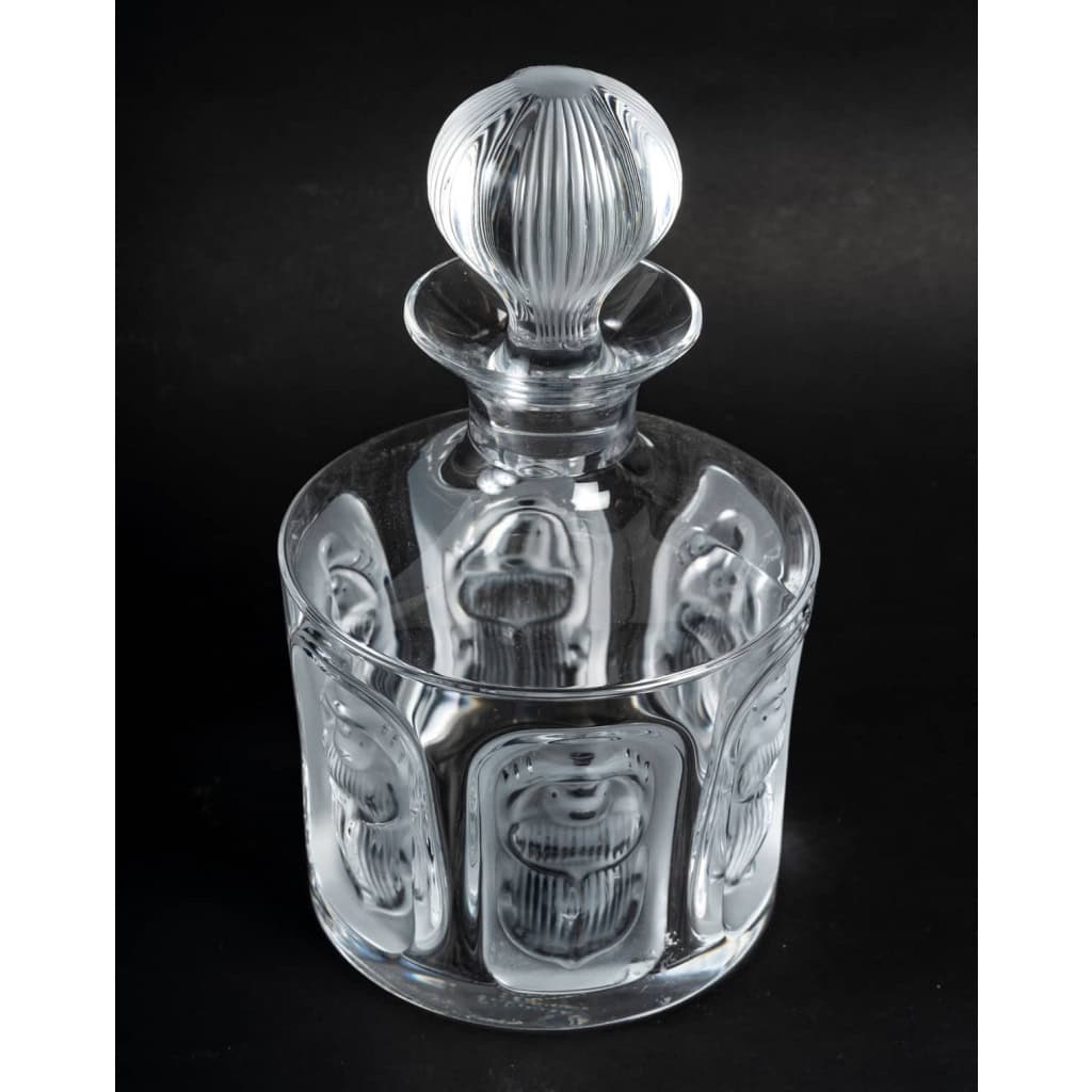 Lalique Carafe « Khépri » | Biron Lalique Carafe "Khépri"